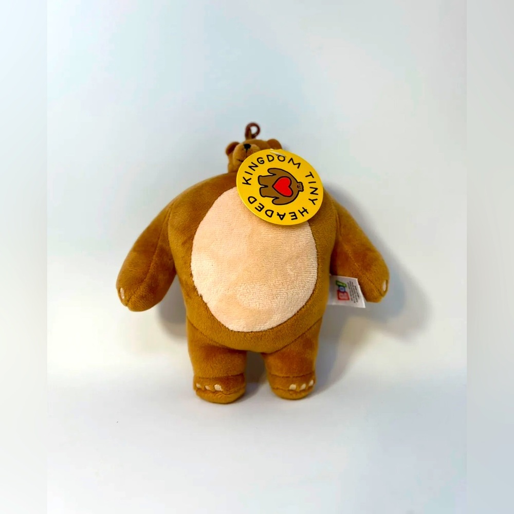 Tiny Headed Bear PIP Plush 7" Toy Teddy Plush Go! Games Tiny Headed Kingdom.